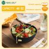 imageHomienly Large Salad Bowls Large Soup Bowls Set of 8Wheat Straw BowlsServing Bowl Set for Wedding Parties 60 Oz Big Bowl for Kitchen Salad Soup Microwave and Dishwasher SafeMulti ColorBlack
