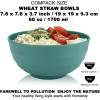 imageHomienly Large Salad Bowls Large Soup Bowls Set of 8Wheat Straw BowlsServing Bowl Set for Wedding Parties 60 Oz Big Bowl for Kitchen Salad Soup Microwave and Dishwasher SafeMulti ColorGreen