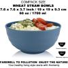 imageHomienly Large Salad Bowls Large Soup Bowls Set of 8Wheat Straw BowlsServing Bowl Set for Wedding Parties 60 Oz Big Bowl for Kitchen Salad Soup Microwave and Dishwasher SafeMulti ColorBlue