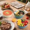 imageHomienly Large Salad Bowls Large Soup Bowls Set of 8Wheat Straw BowlsServing Bowl Set for Wedding Parties 60 Oz Big Bowl for Kitchen Salad Soup Microwave and Dishwasher SafeMulti ColorMulticolor