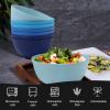 imageHomienly Large Salad Bowls Large Soup Bowls Set of 8Wheat Straw BowlsServing Bowl Set for Wedding Parties 60 Oz Big Bowl for Kitchen Salad Soup Microwave and Dishwasher SafeMulti ColorOcean