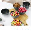 imageHomienly Large Salad Bowls Large Soup Bowls Set of 8Wheat Straw BowlsServing Bowl Set for Wedding Parties 60 Oz Big Bowl for Kitchen Salad Soup Microwave and Dishwasher SafeMulti ColorDark Gray