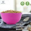 imageHomienly Large Salad Bowls Large Soup Bowls Set of 8Wheat Straw BowlsServing Bowl Set for Wedding Parties 60 Oz Big Bowl for Kitchen Salad Soup Microwave and Dishwasher SafeMulti ColorPink