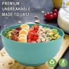 imageHomienly Large Salad Bowls Large Soup Bowls Set of 8Wheat Straw BowlsServing Bowl Set for Wedding Parties 60 Oz Big Bowl for Kitchen Salad Soup Microwave and Dishwasher SafeMulti Color6 PCSColorful