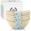 imageHomienly Wheat Straw Bowls Set Serving Bowls Plastic Bowls Reusable 26oz Microwave ampamp Dishwasher Safe Cereal Bowls Unbreakable for CerealSaladFruitSoup Bowls Modern Color6 PCSBeige