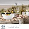 imageHomienly Wheat Straw Bowls Set Serving Bowls Plastic Bowls Reusable 26oz Microwave ampamp Dishwasher Safe Cereal Bowls Unbreakable for CerealSaladFruitSoup Bowls Modern Color6 PCSWhite