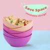 imageHomienly Wheat Straw Bowls Set Serving Bowls Plastic Bowls Reusable 26oz Microwave ampamp Dishwasher Safe Cereal Bowls Unbreakable for CerealSaladFruitSoup Bowls Modern Color6 PCSFlowers Series