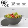 imageHomienly Wheat Straw Bowls Set Serving Bowls Plastic Bowls Reusable 26oz Microwave ampamp Dishwasher Safe Cereal Bowls Unbreakable for CerealSaladFruitSoup Bowls Modern Color6 PCSGrey