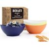 imageHomienly Wheat Straw Bowls Set Serving Bowls Plastic Bowls Reusable 26oz Microwave ampamp Dishwasher Safe Cereal Bowls Unbreakable for CerealSaladFruitSoup Bowls Modern Color4 PCSMondrian Style