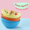 imageHomienly Wheat Straw Bowls Set Serving Bowls Plastic Bowls Reusable 26oz Microwave ampamp Dishwasher Safe Cereal Bowls Unbreakable for CerealSaladFruitSoup Bowls Modern Color6 PCSShoreline Color