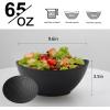 imageHomienly Wheat Straw Bowls Set Serving Bowls Plastic Bowls Reusable 26oz Microwave ampamp Dishwasher Safe Cereal Bowls Unbreakable for CerealSaladFruitSoup Bowls Modern Color6 PCSBlack
