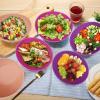imageHomienly Wheat Straw Bowls Set Serving Bowls Plastic Bowls Reusable 26oz Microwave ampamp Dishwasher Safe Cereal Bowls Unbreakable for CerealSaladFruitSoup Bowls Modern Color6 PCSFlowers Series
