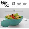 imageHomienly Wheat Straw Bowls Set Serving Bowls Plastic Bowls Reusable 26oz Microwave ampamp Dishwasher Safe Cereal Bowls Unbreakable for CerealSaladFruitSoup Bowls Modern Color6 PCSGreen