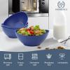 imageHomienly Wheat Straw Bowls Set Serving Bowls Plastic Bowls Reusable 26oz Microwave ampamp Dishwasher Safe Cereal Bowls Unbreakable for CerealSaladFruitSoup Bowls Modern Color4 PCSDark Blue