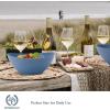 imageHomienly Wheat Straw Bowls Set Serving Bowls Plastic Bowls Reusable 26oz Microwave ampamp Dishwasher Safe Cereal Bowls Unbreakable for CerealSaladFruitSoup Bowls Modern Color6 PCSBlue