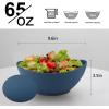 imageHomienly Wheat Straw Bowls Set Serving Bowls Plastic Bowls Reusable 26oz Microwave ampamp Dishwasher Safe Cereal Bowls Unbreakable for CerealSaladFruitSoup Bowls Modern Color4 PCSMulti