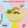 imageHomienly Wheat Straw Bowls Set Serving Bowls Plastic Bowls Reusable 26oz Microwave ampamp Dishwasher Safe Cereal Bowls Unbreakable for CerealSaladFruitSoup Bowls Modern Color6 PCSShoreline Color