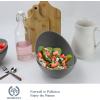 imageHomienly Wheat Straw Bowls Set Serving Bowls Plastic Bowls Reusable 26oz Microwave ampamp Dishwasher Safe Cereal Bowls Unbreakable for CerealSaladFruitSoup Bowls Modern Color6 PCSGrey