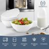 imageHomienly Wheat Straw Bowls Set Serving Bowls Plastic Bowls Reusable 26oz Microwave ampamp Dishwasher Safe Cereal Bowls Unbreakable for CerealSaladFruitSoup Bowls Modern Color6 PCSWhite