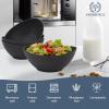 imageHomienly Wheat Straw Bowls Set Serving Bowls Plastic Bowls Reusable 26oz Microwave ampamp Dishwasher Safe Cereal Bowls Unbreakable for CerealSaladFruitSoup Bowls Modern Color4 PCSBlack