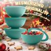 imageHomienly Wheat Straw Bowls with Lids Unbreakable 40 OZ Salad Container for Lunch Dishwasher Safe Cereal Bowl for Kitchen Camping Picnic 8 Piece Plastic Bowl Set includes 4 Bowls and 4 Lids BlackGreen