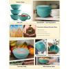 imageHomienly Wheat Straw Bowls with Lids Unbreakable 40 OZ Salad Container for Lunch Dishwasher Safe Cereal Bowl for Kitchen Camping Picnic 8 Piece Plastic Bowl Set includes 4 Bowls and 4 Lids BlackGreen