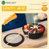 imageHomienly Wheat Straw Bowls with Lids Unbreakable 40 OZ Salad Container for Lunch Dishwasher Safe Cereal Bowl for Kitchen Camping Picnic 8 Piece Plastic Bowl Set includes 4 Bowls and 4 Lids BlackBlack