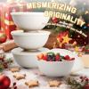 imageHomienly Wheat Straw Bowls with Lids Unbreakable 40 OZ Salad Container for Lunch Dishwasher Safe Cereal Bowl for Kitchen Camping Picnic 8 Piece Plastic Bowl Set includes 4 Bowls and 4 Lids BlackWhite