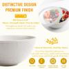 imageHomienly Wheat Straw Bowls with Lids Unbreakable 40 OZ Salad Container for Lunch Dishwasher Safe Cereal Bowl for Kitchen Camping Picnic 8 Piece Plastic Bowl Set includes 4 Bowls and 4 Lids BlackWhite