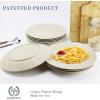 imageHomienly Wheat Straw Dinner Plates Set of 8 10 Inch Microwave and Dishwasher Safe Unbreakable Kids Plates 4 Colors Multi MS 01Beige