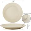imageHomienly Wheat Straw Dinner Plates Set of 8 10 Inch Microwave and Dishwasher Safe Unbreakable Kids Plates 4 Colors Multi MS 01Beige