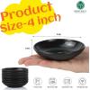 imageHomienly Wheat Straw Dinner Plates Set of 8 10 Inch Microwave and Dishwasher Safe Unbreakable Kids Plates 4 Colors Multi MS 01Black