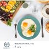 imageHomienly Wheat Straw Dinner Plates Set of 8 10 Inch Microwave and Dishwasher Safe Unbreakable Kids Plates 4 Colors Multi MS 01Multicolor