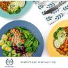 imageHomienly Wheat Straw Dinner Plates Set of 8 10 Inch Microwave and Dishwasher Safe Unbreakable Kids Plates 4 Colors Multi MS 01Multicolor