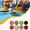 imageHomienly Wheat Straw Dinner Plates Set of 8 10 Inch Microwave and Dishwasher Safe Unbreakable Kids Plates 4 Colors Multi MS 01Multicolor