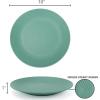 imageHomienly Wheat Straw Dinner Plates Set of 8 10 Inch Microwave and Dishwasher Safe Unbreakable Kids Plates 4 Colors Multi MS 01Multicolor
