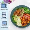 imageHomienly Wheat Straw Dinner Plates Set of 8 10 Inch Microwave and Dishwasher Safe Unbreakable Kids Plates 4 Colors Multi MS 01Multicolor