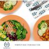 imageHomienly Wheat Straw Dinner Plates Set of 8 10 Inch Microwave and Dishwasher Safe Unbreakable Kids Plates 4 Colors Multi MS 01Red Orange