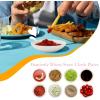 imageHomienly Wheat Straw Dinner Plates Set of 8 10 Inch Microwave and Dishwasher Safe Unbreakable Kids Plates 4 Colors Multi MS 01White