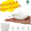 imageHomienly Wheat Straw Dinner Plates Set of 8 10 Inch Microwave and Dishwasher Safe Unbreakable Kids Plates 4 Colors Multi MS 01White