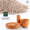 imageHomienly Wheat Straw Dinnerware Sets 20pcs Lightweight Unbreakable Dinnerware Microwave Dishwasher Safe Bowls Cups Forks Spoons setPerfect for Camping Outdoor BeigeOrange