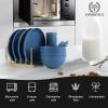 imageHomienly Wheat Straw Dinnerware Sets 20pcs Lightweight Unbreakable Dinnerware Microwave Dishwasher Safe Bowls Cups Forks Spoons setPerfect for Camping Outdoor BeigeBlue