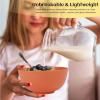 imageHomienly Wheat Straw Dinnerware Sets 20pcs Lightweight Unbreakable Dinnerware Microwave Dishwasher Safe Bowls Cups Forks Spoons setPerfect for Camping Outdoor Beige40pcs Multi Color