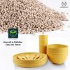 imageHomienly Wheat Straw Dinnerware Sets 20pcs Lightweight Unbreakable Dinnerware Microwave Dishwasher Safe Bowls Cups Forks Spoons setPerfect for Camping Outdoor BeigeYellow