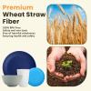 imageHomienly Wheat Straw Plates and Bowls Sets Dishes Set for 8 Wheat Straw Dinnerware Set for Kitchen 32Piece  Deep Plates Sets Cereal Bowls with Drinking Cups Microwave and Dishwasher Safe BlackIsland Series