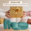 imageHomienly Wheat Straw Plates and Bowls Sets Dishes Set for 8 Wheat Straw Dinnerware Set for Kitchen 32Piece  Deep Plates Sets Cereal Bowls with Drinking Cups Microwave and Dishwasher Safe BlackGreen