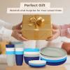 imageHomienly Wheat Straw Plates and Bowls Sets Dishes Set for 8 Wheat Straw Dinnerware Set for Kitchen 32Piece  Deep Plates Sets Cereal Bowls with Drinking Cups Microwave and Dishwasher Safe BlackIsland Series