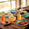imageHomienly Wheat Straw Plates and Bowls Sets Dishes Set for 8 Wheat Straw Dinnerware Set for Kitchen 32Piece  Deep Plates Sets Cereal Bowls with Drinking Cups Microwave and Dishwasher Safe BlackMulticolor