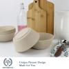 imageWheat Straw Bowl Sets of 6  36oz Cereal Bowls with Textured DesignLarge Soup Bowl  Microwave and Dishwasher Safe Ramen Bowl Set Alternative to Plastic Bowls for Serving SoupRamenSalad  MultiBeige