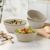 imageWheat Straw Bowl Sets of 6  36oz Cereal Bowls with Textured DesignLarge Soup Bowl  Microwave and Dishwasher Safe Ramen Bowl Set Alternative to Plastic Bowls for Serving SoupRamenSalad  MultiBeige
